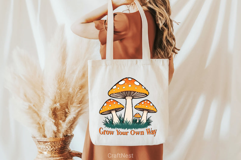 Grow Your Own Way Mushroom Clipart Bundle - CraftNest - Digital Crafting and Art