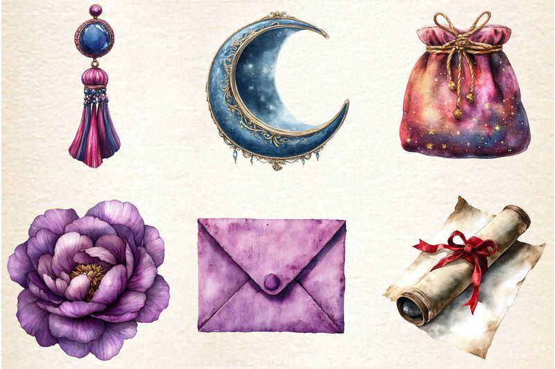 Velvet Reverie Clipart Bundle - CraftNest - Digital Crafting and Art