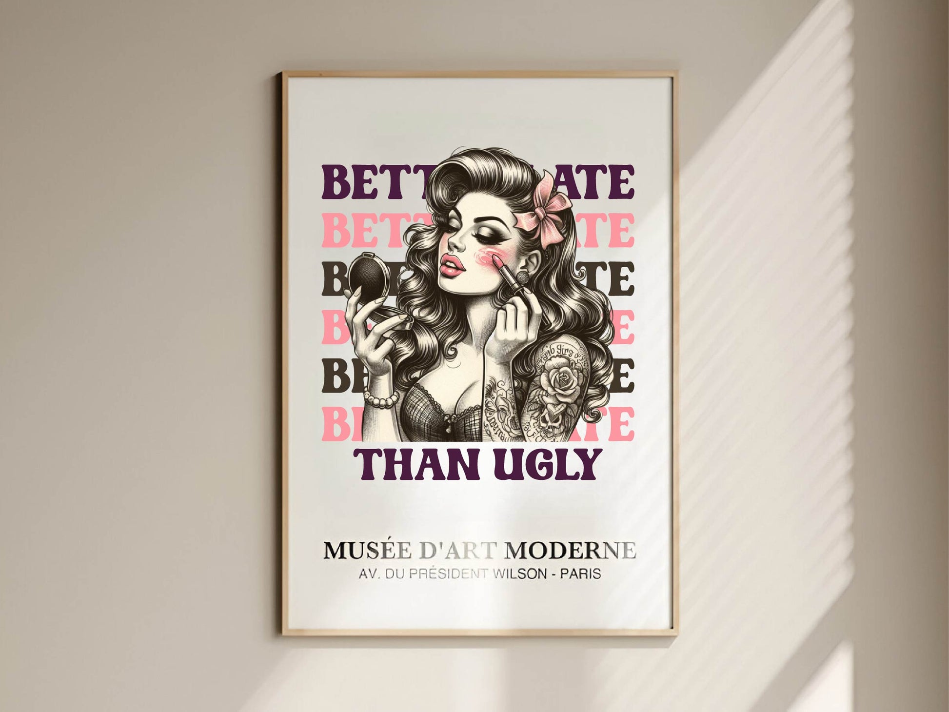 Coquette Girl Better Late Than Ugly Clipart Bundle 1 - CraftNest - Digital Crafting and Art