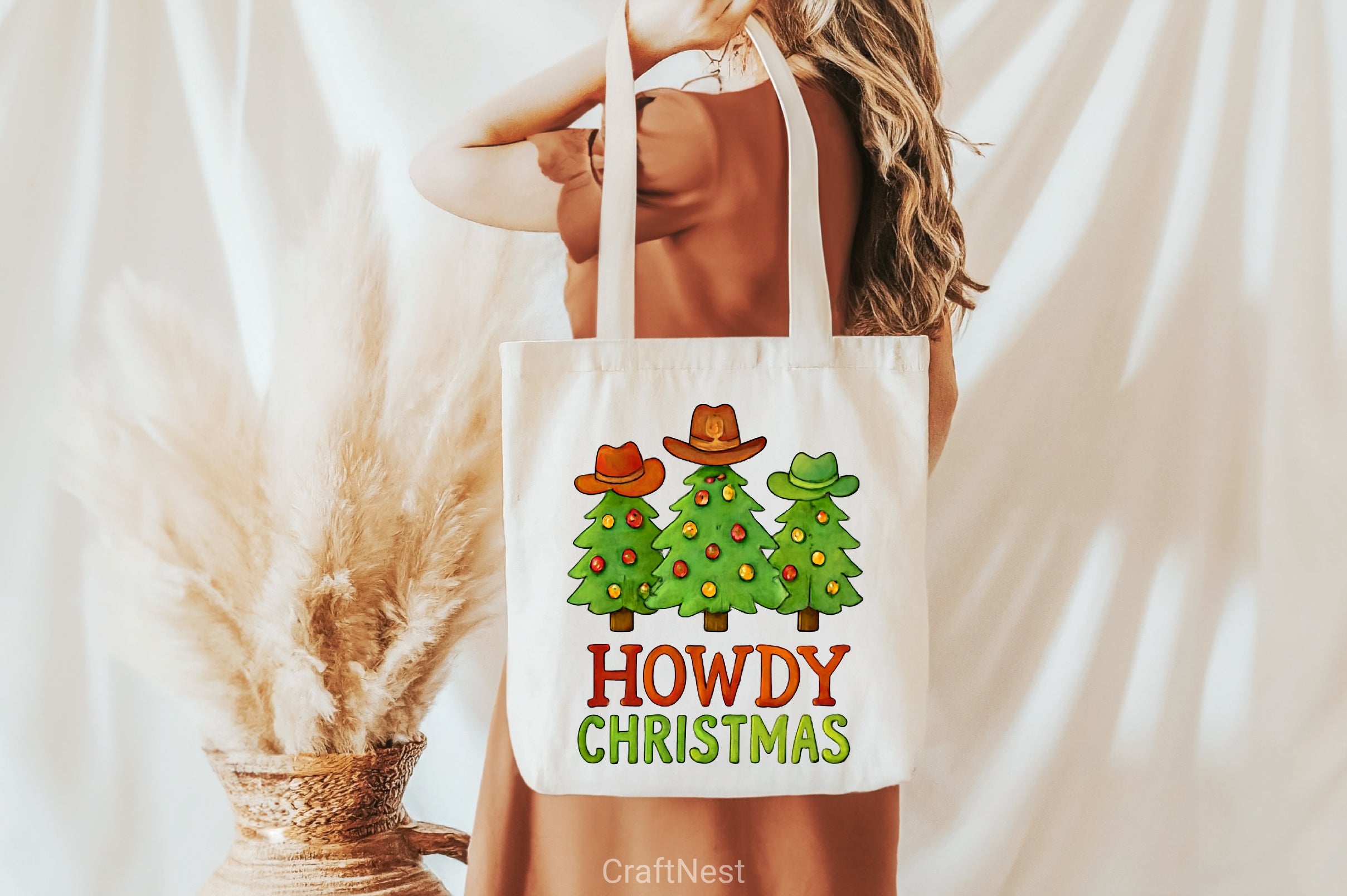 Howdy Christmas Tree Clipart Bundle - CraftNest - Digital Crafting and Art