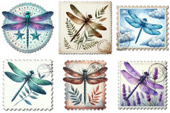 Dragonfly Stamps Clipart Bundle - CraftNest - Digital Crafting and Art
