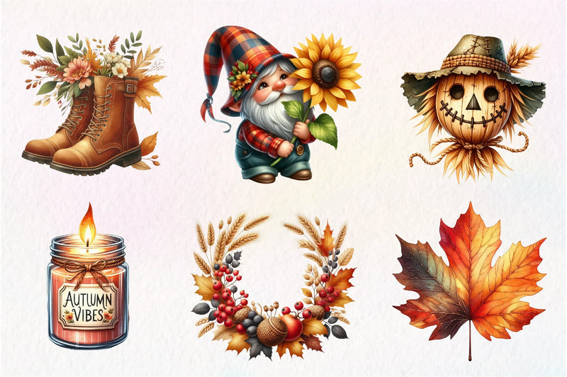 Autumn Clipart Bundle - CraftNest - Digital Crafting and Art