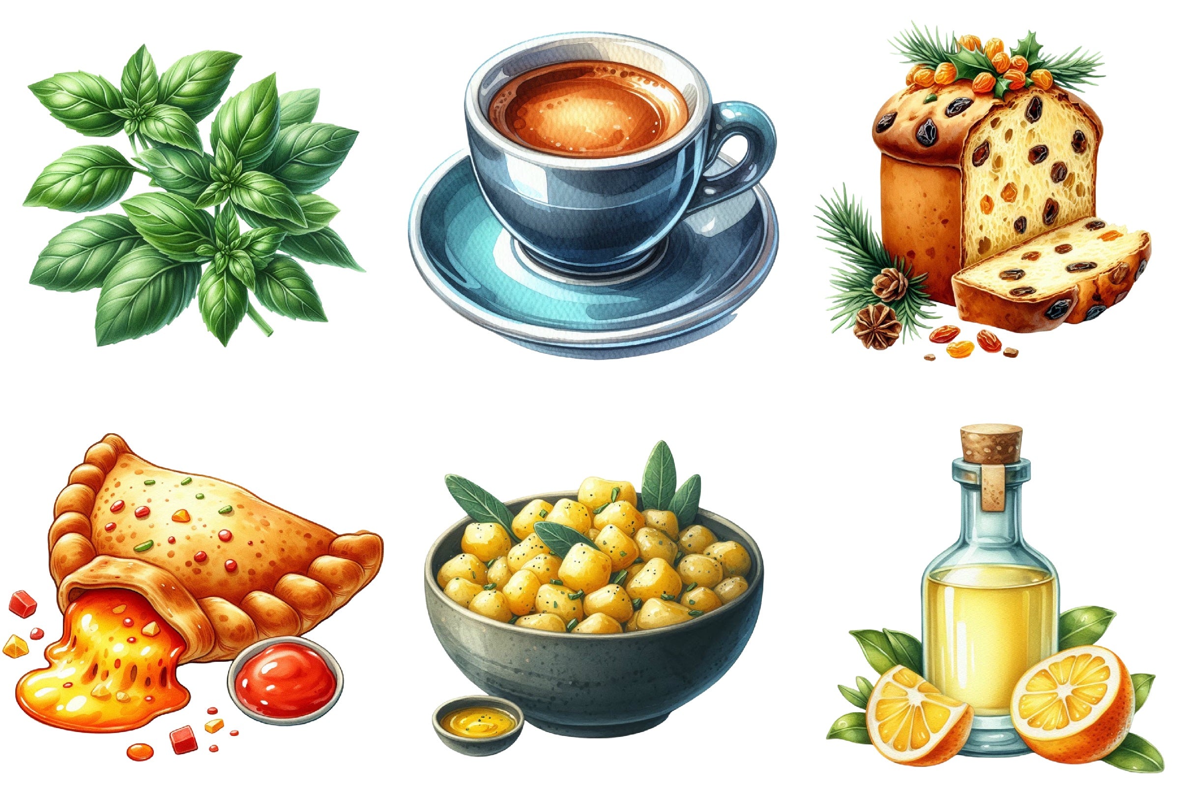 Italian Food Clipart Bundle - CraftNest - Digital Crafting and Art