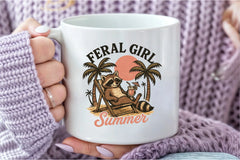 Feral Girl Summer Clipart Bundle - CraftNest - Digital Crafting and Art