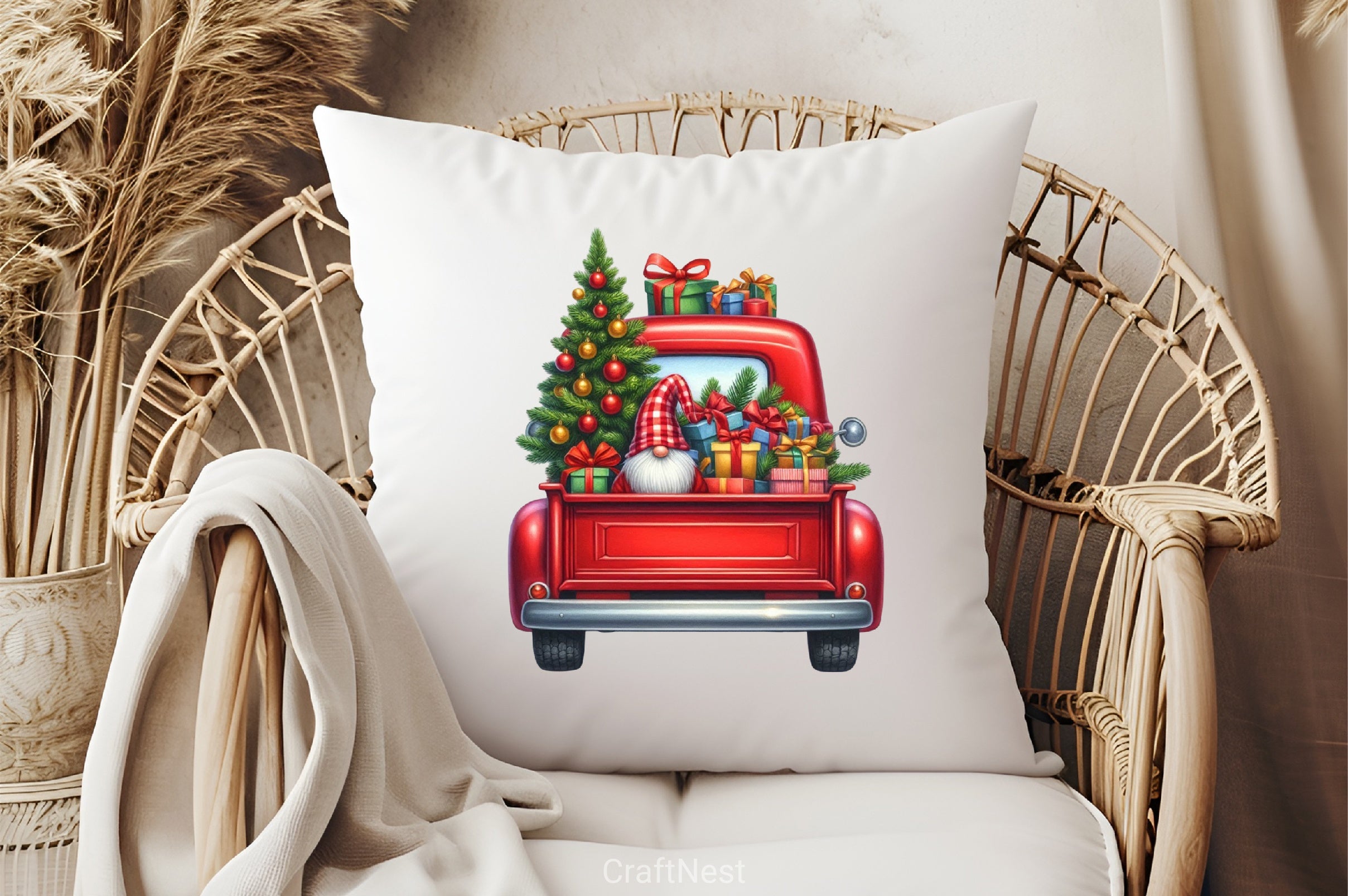 Merry Christmas Truck Clipart Bundle 3 - CraftNest - Digital Crafting and Art