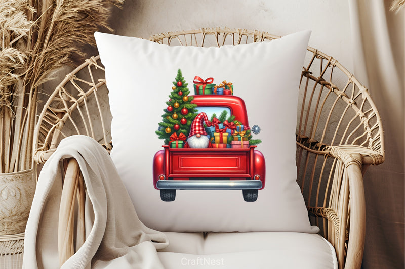 Merry Christmas Truck Clipart Bundle 3 - CraftNest - Digital Crafting and Art