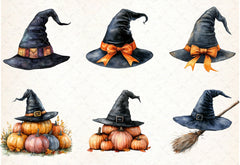 Retro Fall Halloween Clipart Bundle 2 - CraftNest - Digital Crafting and Art