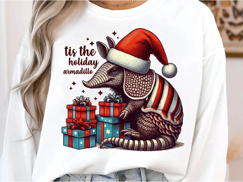 Holiday Armadillo Christmas Clipart Bundle - CraftNest - Digital Crafting and Art