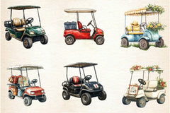 Golf Cart Clipart Bundle - CraftNest - Digital Crafting and Art