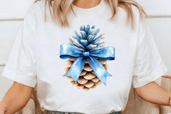 Cozy Christmas Blue Clipart Bundle - CraftNest - Digital Crafting and Art