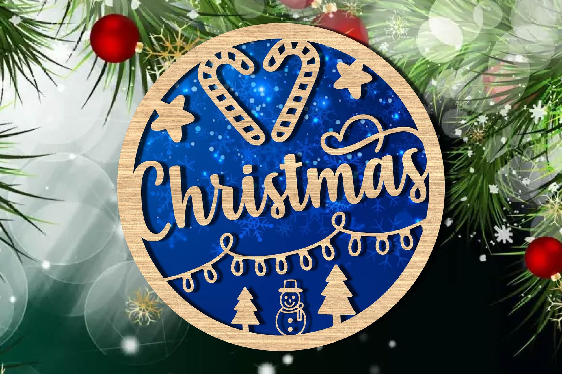 Christmas Ornament Cuttable Design Clipart Bundle 2 - CraftNest - Digital Crafting and Art