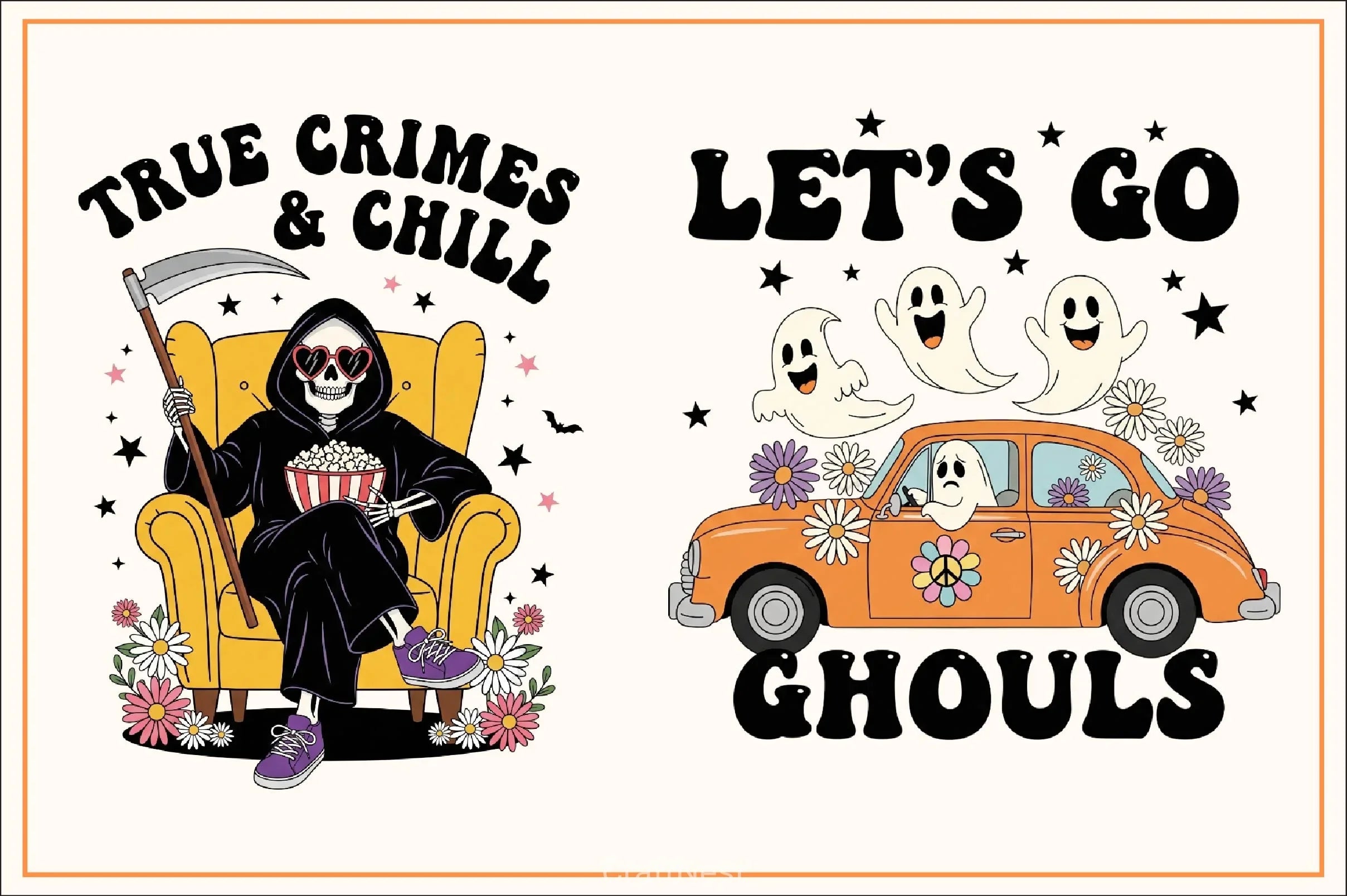 Groovy Halloween Clipart Bundle 13 - CraftNest - Digital Crafting and Art