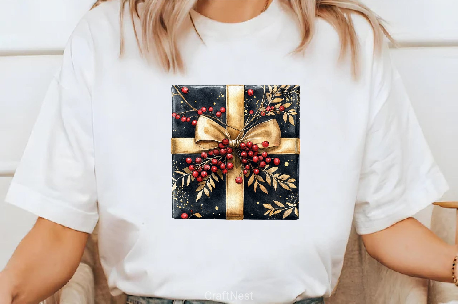 Midnight Cherry Christmas Clipart Bundle - CraftNest - Digital Crafting and Art