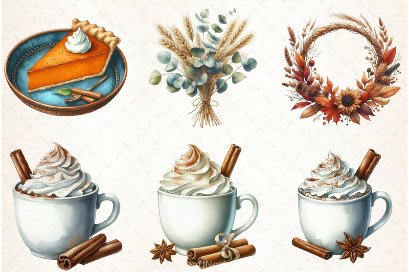 Autumn Cozy Fall Clipart Bundle 5 - CraftNest - Digital Crafting and Art