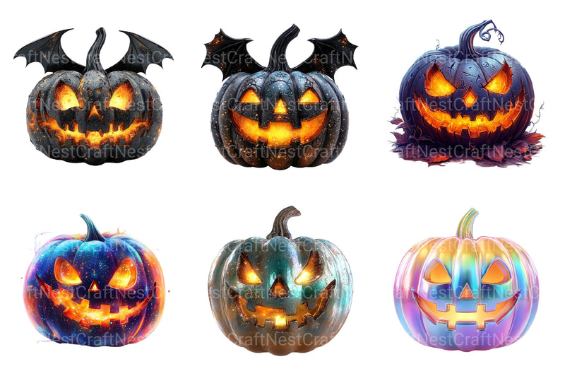 Halloween Pumpkin Clipart Bundle 99 - CraftNest - Digital Crafting and Art