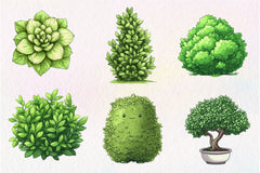 Bushes Clipart Bundle - CraftNest - Digital Crafting and Art