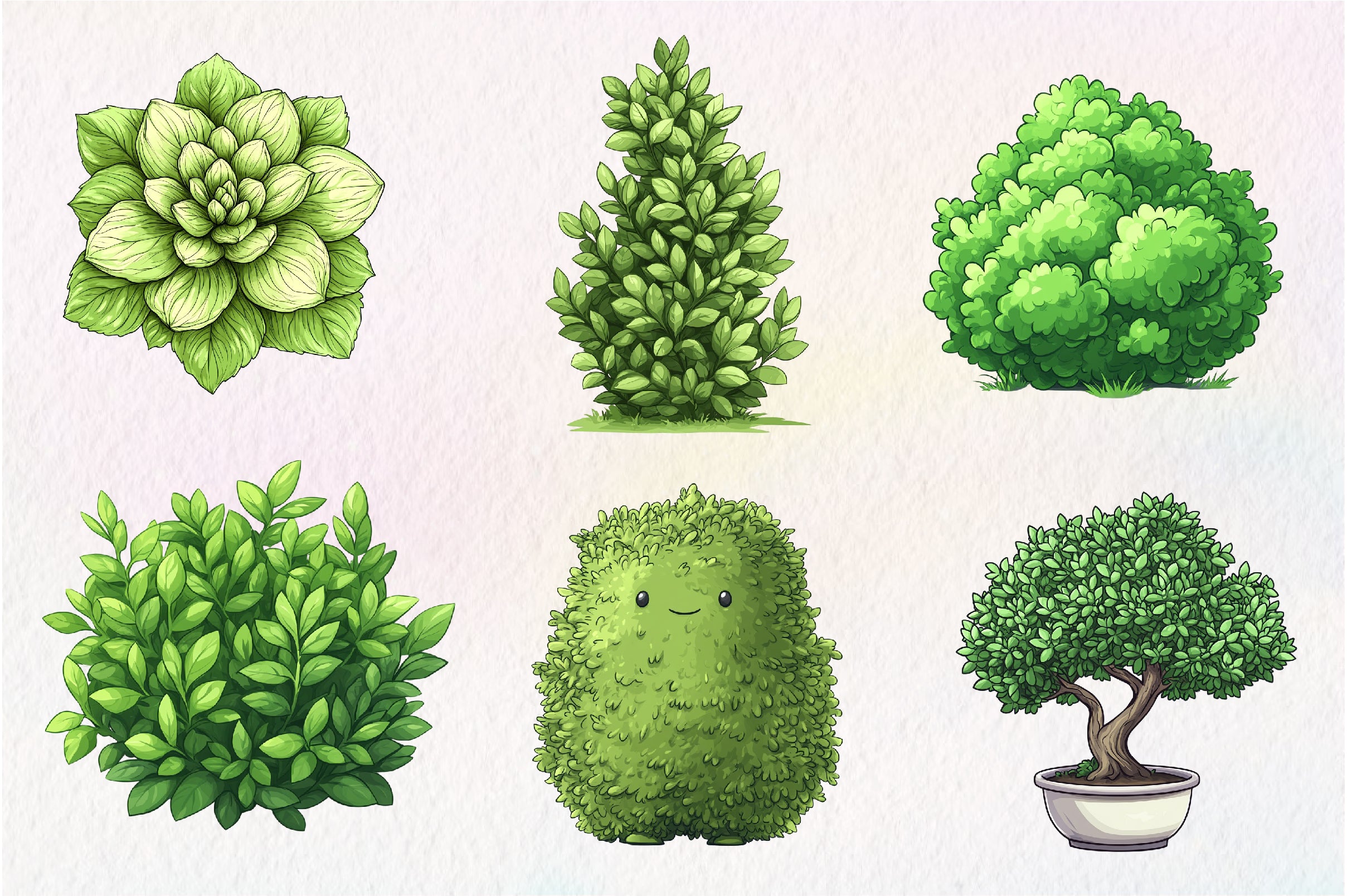 Bushes Clipart Bundle - CraftNest - Digital Crafting and Art