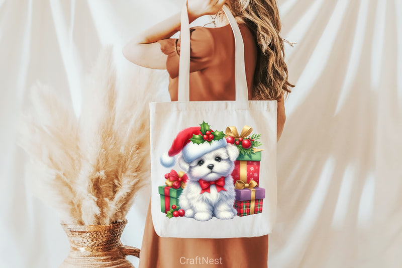 Christmas Dog Clipart Bundle 6 - CraftNest - Digital Crafting and Art