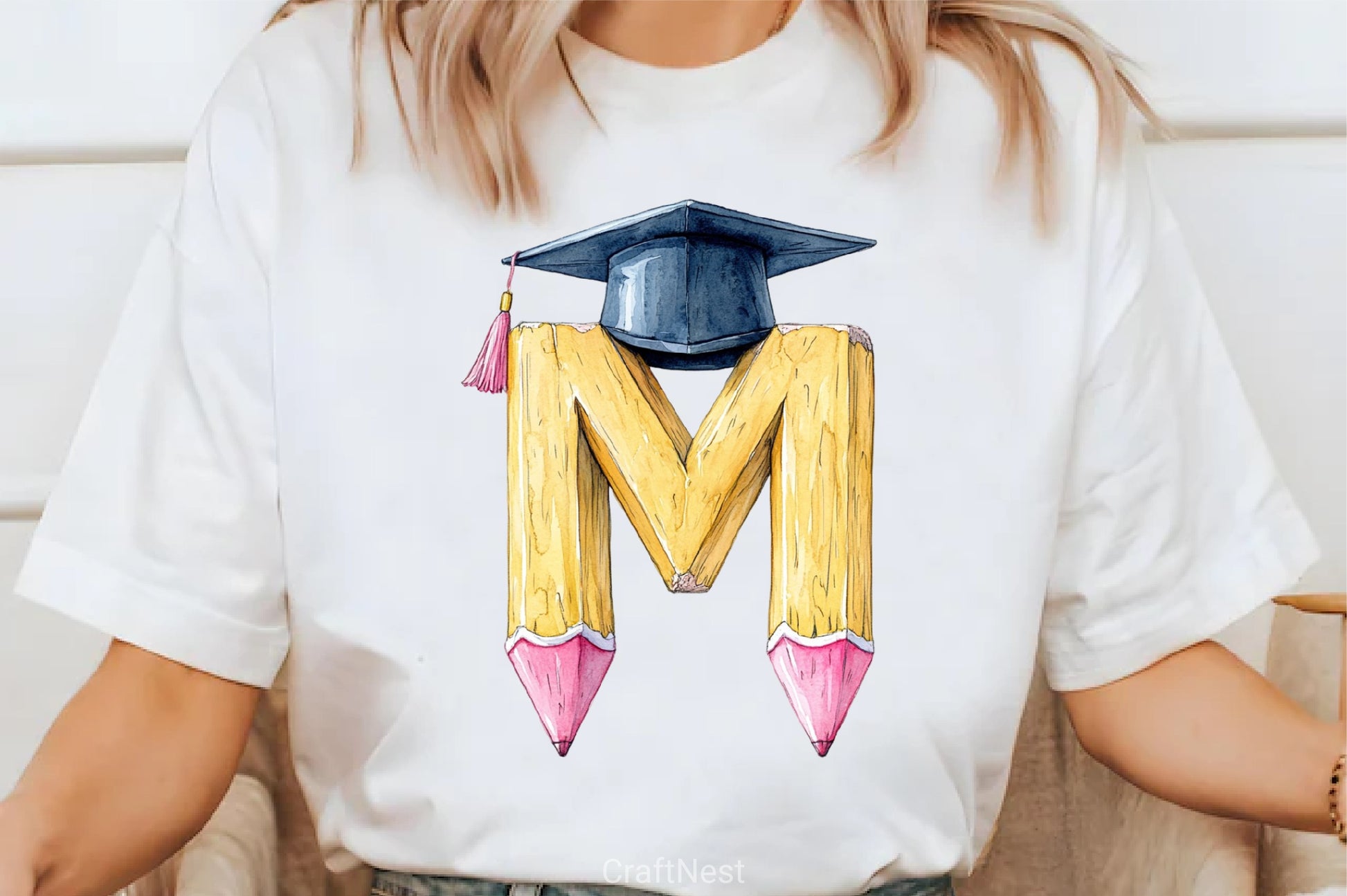 School Pencil Alphabet Clipart Bundle - CraftNest - Digital Crafting and Art