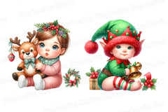 Christmas Babies Clipart Bundle - CraftNest - Digital Crafting and Art