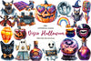 Disco Halloween Clipart Bundle