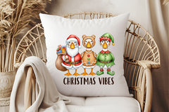 Christmas Vibes Goose Clipart Bundle - CraftNest - Digital Crafting and Art
