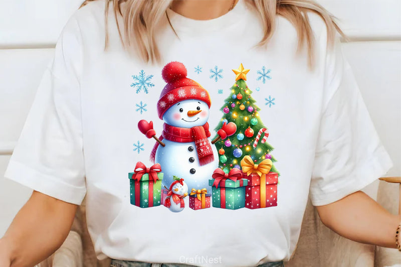 Christmas Snowman Clipart Bundle 18 - CraftNest - Digital Crafting and Art