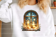 Winter Cozy Blue Designs: Snowman, Cabin, Gnome, Christmas Tree Clipart Bundle - CraftNest - Digital Crafting and Art