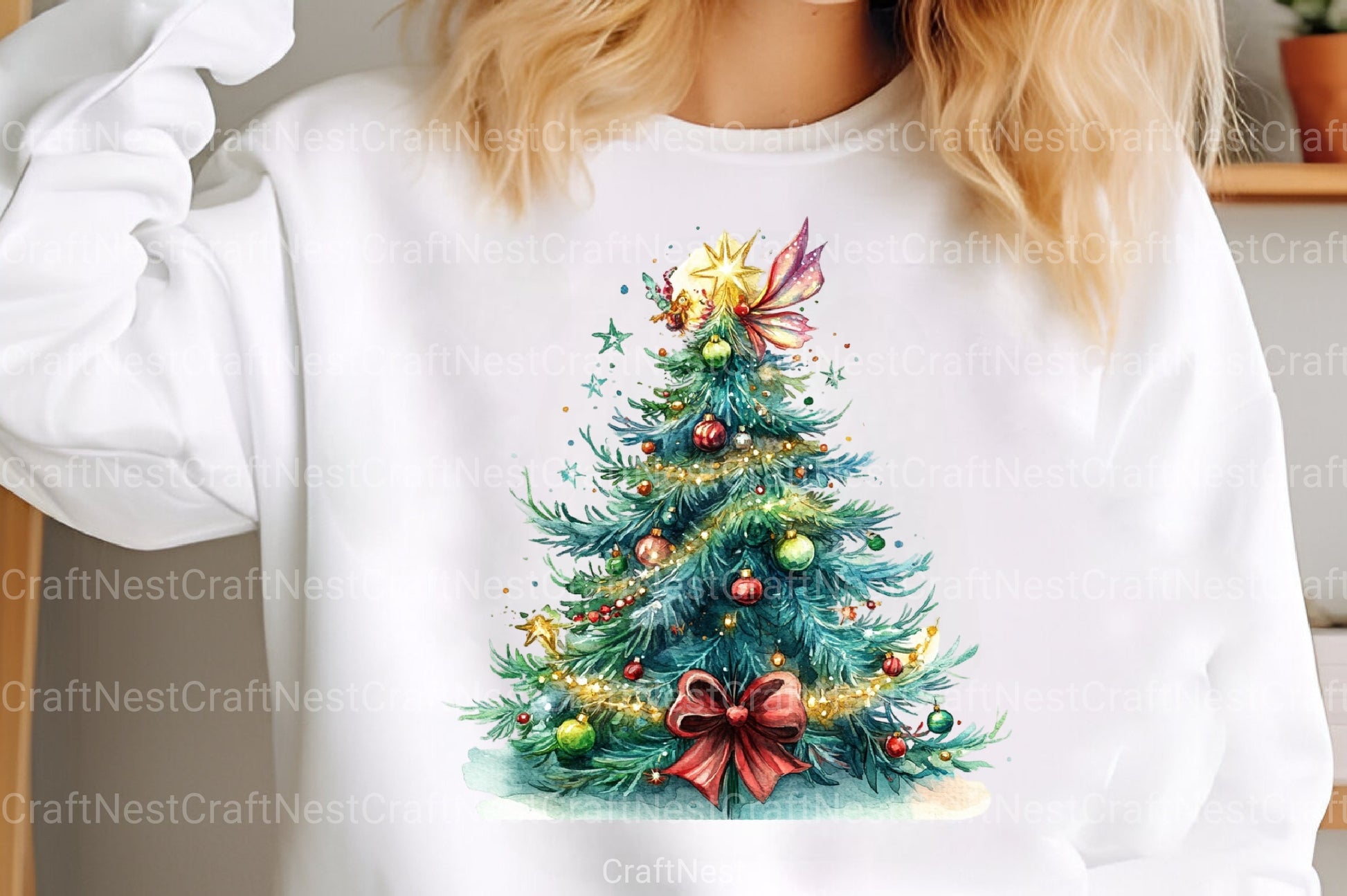 Whimsical Christmas Tree Clipart Bundle - CraftNest - Digital Crafting and Art