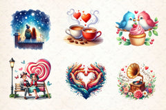 Retro Valentine's Clipart Bundle - CraftNest - Digital Crafting and Art