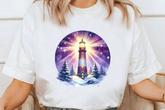 Christmas Lighthouse Clipart Bundle - CraftNest - Digital Crafting and Art