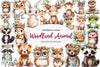 Boho Woodland Animal Baby Animals Clipart Bundle