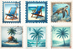 Summer Stamps Clipart Bundle - CraftNest - Digital Crafting and Art