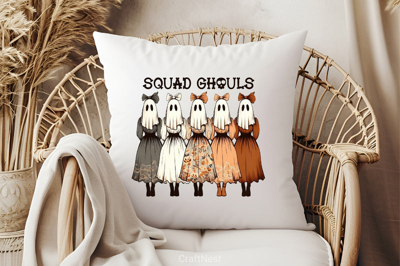 Vintage Halloween Squad Ghouls Clipart Bundle - CraftNest - Digital Crafting and Art