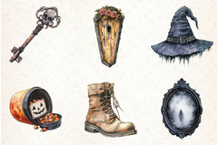 Cozy Spooky Halloween Clipart Bundle - CraftNest - Digital Crafting and Art