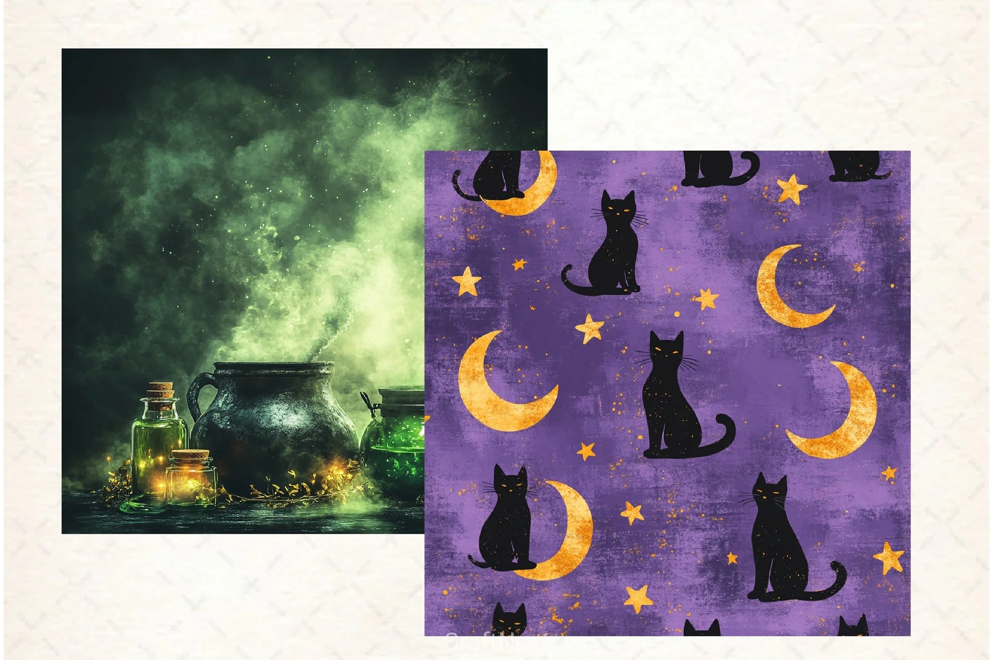 Halloween Digital Papers Set - CraftNest - Digital Crafting and Art