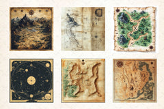 Antique Maps Digital Paper 2 - CraftNest - Digital Crafting and Art