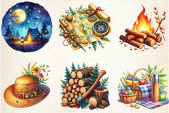 Camping Clipart Bundle 2 - CraftNest - Digital Crafting and Art