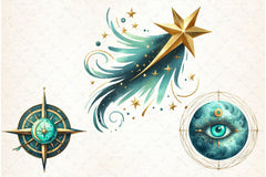 Mystical Moon Clipart Bundle - CraftNest - Digital Crafting and Art