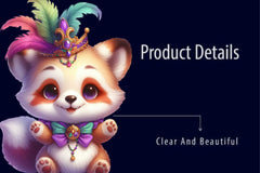 Mardi Gras Animals Clipart Bundle 1 - CraftNest - Digital Crafting and Art