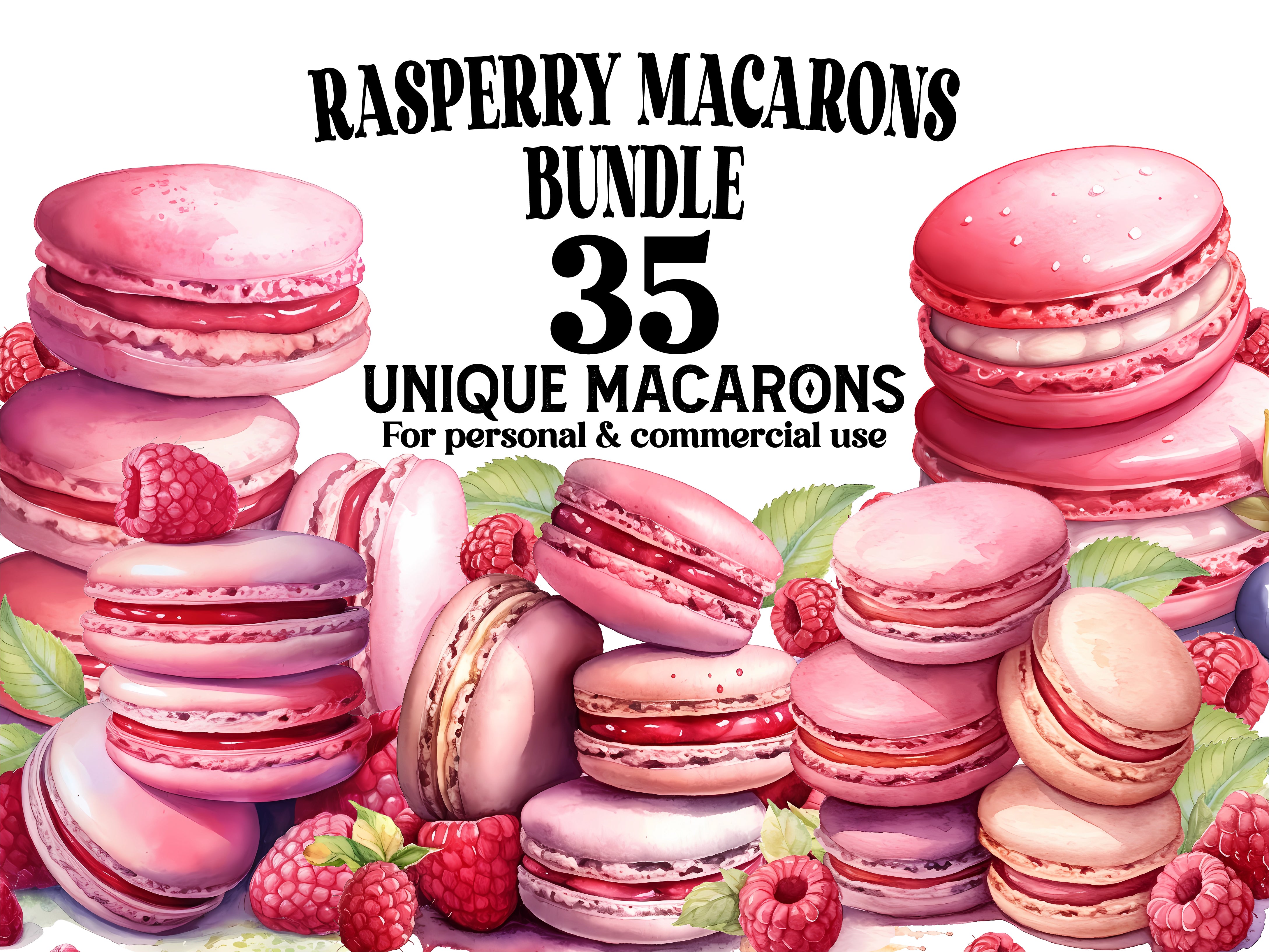 Raspberry Macarons Clipart - CraftNest