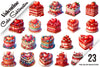 Valentine Cake Clipart Bundle 121