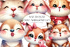 Cute Animal Kisses Clipart Bundle