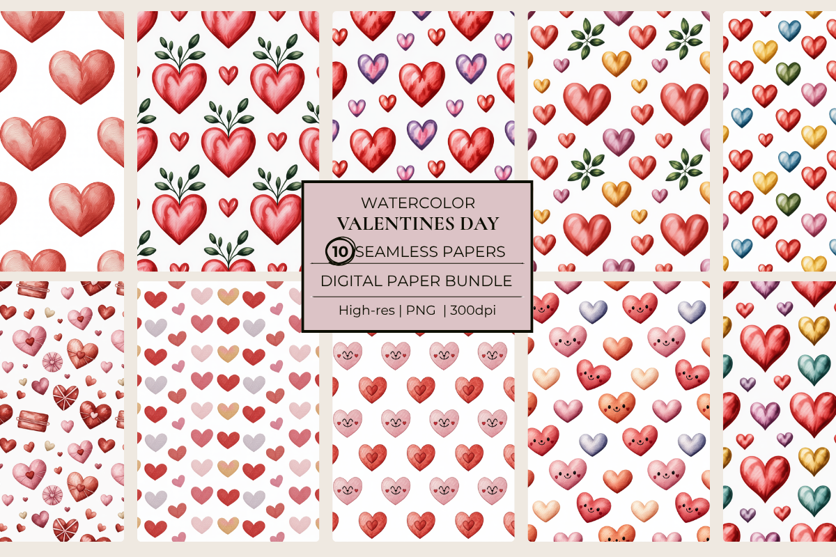 Valentines Day Seamless Papers