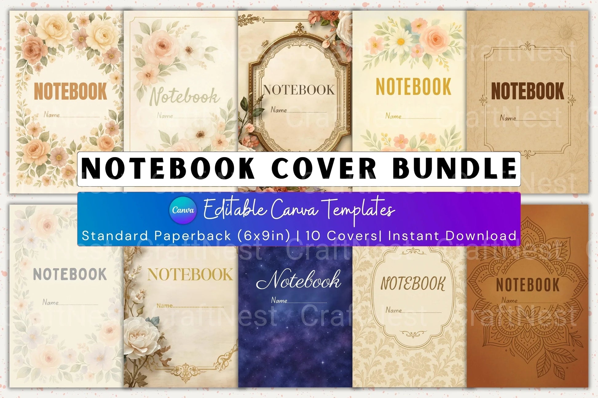 Stylish Notebook Cover Design - CraftNest - Digital Crafting and Art