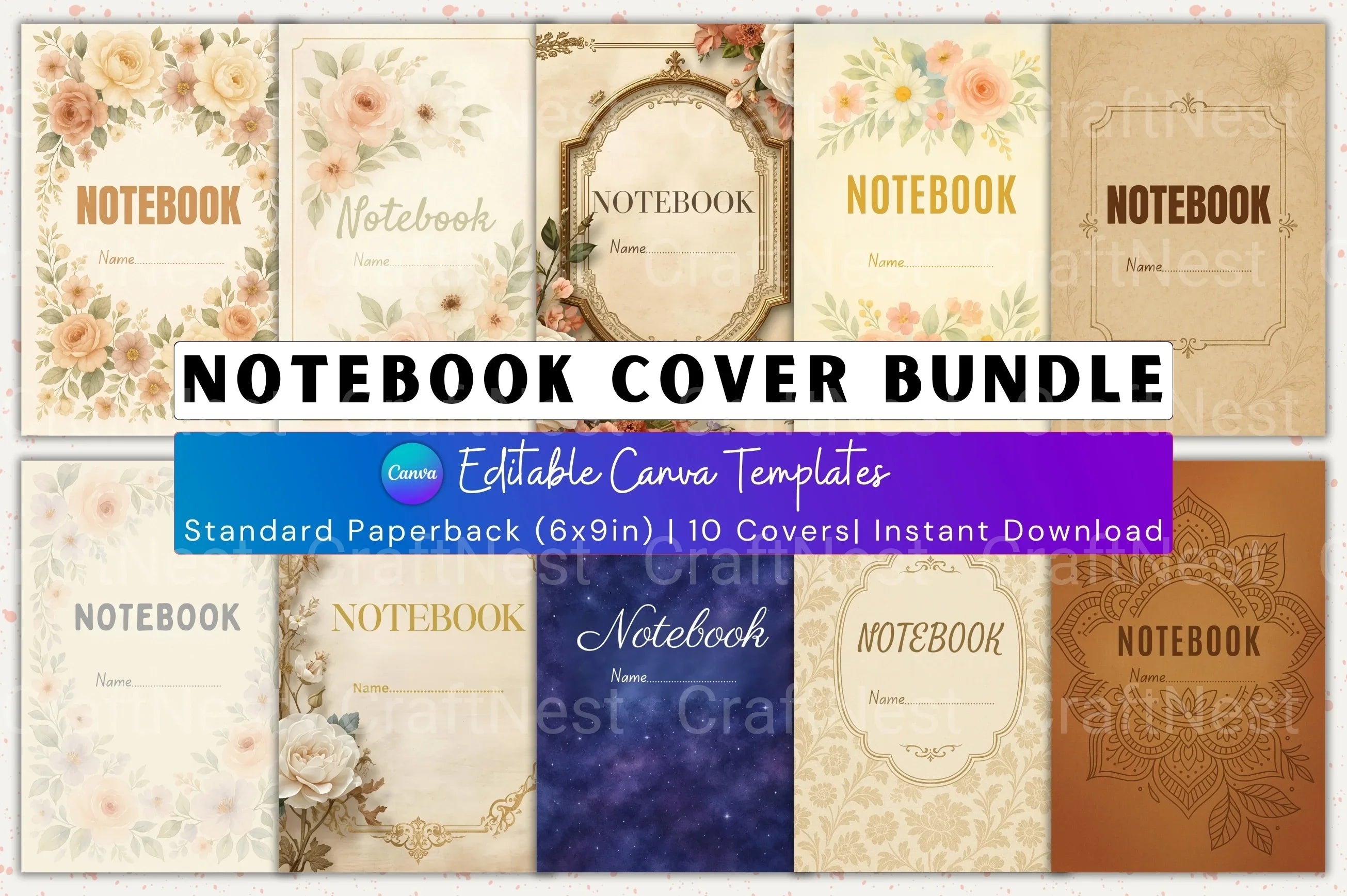 Stylish Notebook Cover Design - CraftNest - Digital Crafting and Art