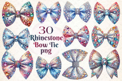 Rhinestone Bow Tie Clipart Bundle 3 - CraftNest - Digital Crafting and Art