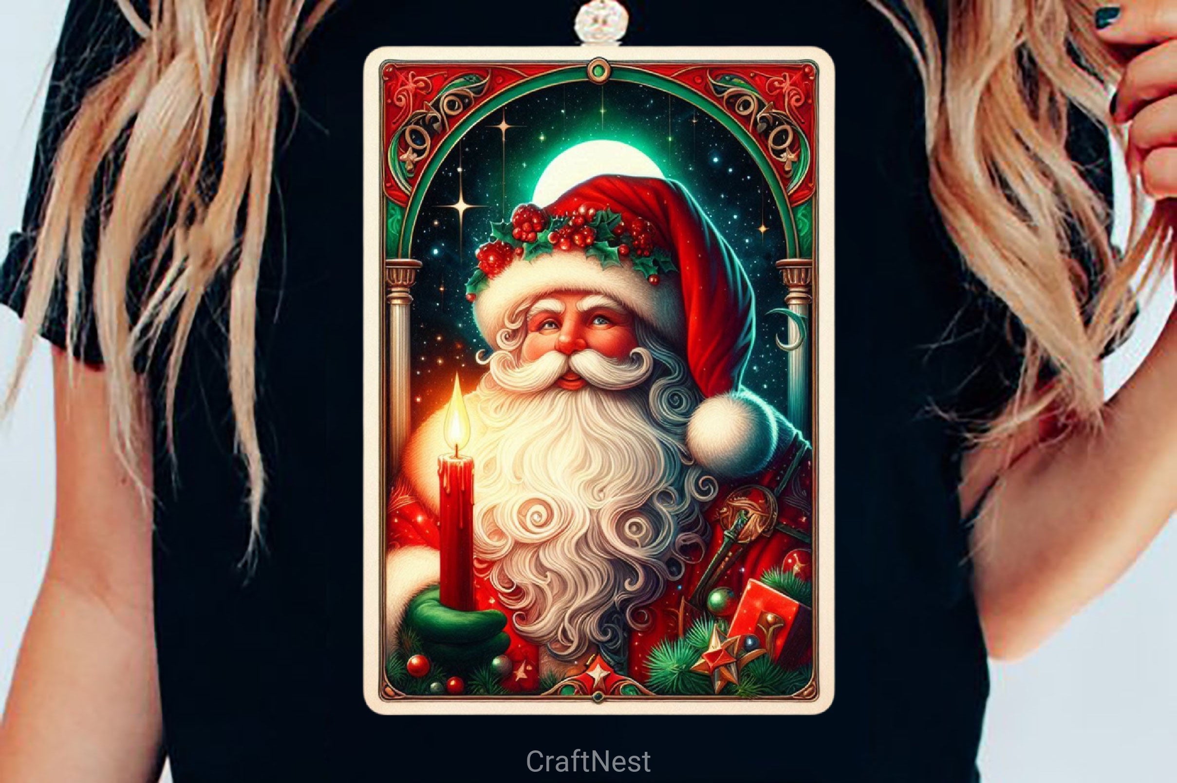 Christmas Santa Claus Tarot Card Clipart Bundle 3 - CraftNest - Digital Crafting and Art