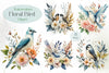Floral Bird Clipart Bundle