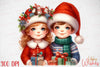 Vintage Kids Christmas Clipart Bundle 2